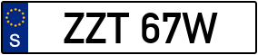 Trailer License Plate